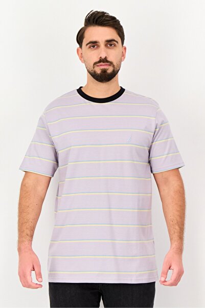 Nautica Men Crew Neck Short Sleeve Stripe T-Shirt, Multicolor