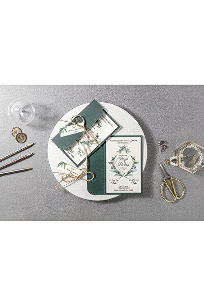 İKLİM DAVETİYE Düğün Davetiyesi / Nişan Davetiyesi / Nikah Davetiyesi / (100 ...