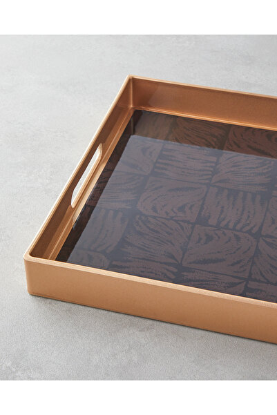 English Home Terra PP Tepsi 40x26 cm Kahve – Gold