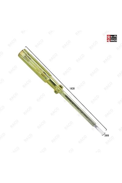 Raco Stanley Voltage Tester - Multi-Purpose Spark Detection Screwdriver, Yellow, 100-500V AC (2)