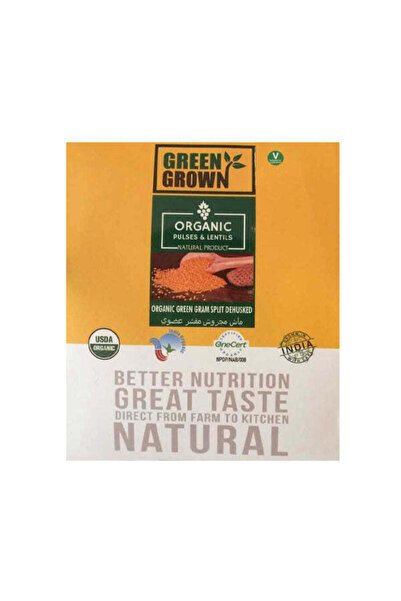 Others Green Grown Organic Hulled Split Mung Beans (500 g)