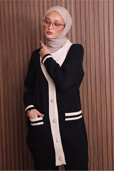 TRENDTESETTÜR Women's Black Pants Suit t 8607