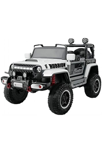 Maison Elise Kids Electric Off-Road Car, Bluetooth, Remote Control, Rear-Wheel Drive, 12V 7Ah, White