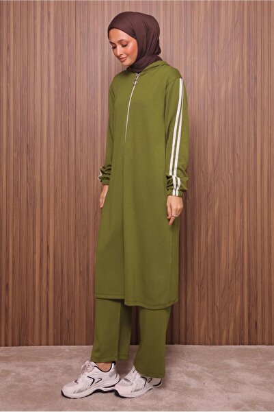 TRENDTESETTÜR Women's Green (Y.Green) Ka Hooded Anthology Suit t 0835