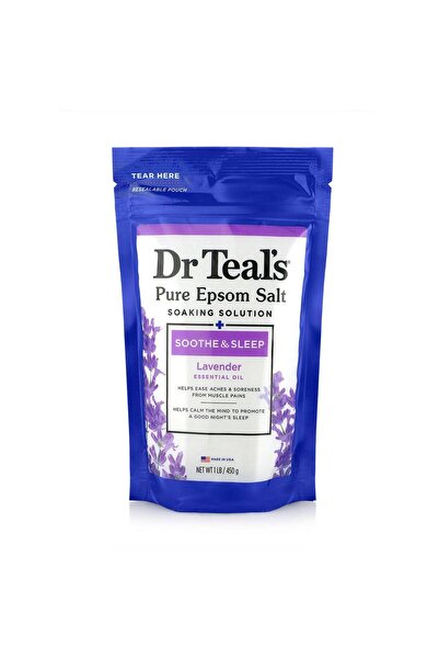 Dr Teals محلول نقع ملح إبسوم النقي من دكتور تيلز، 450 جم، لتهدئة ونوم عميق