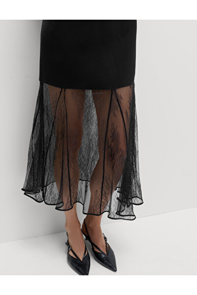 Marks & Spencer Püskül Detaylı Midi Elbise