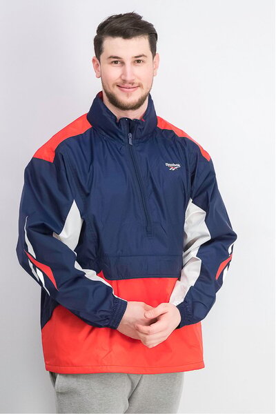 Reebok Men Classics Windbreaker Jacket, Navy Combo