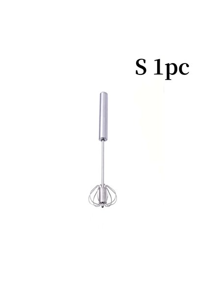 Choice1 S 1/3Pcs Semi Automatic Egg Beater Stainless Steel Manual Hand Whisk Mixer Self-Turning Cream Utens.