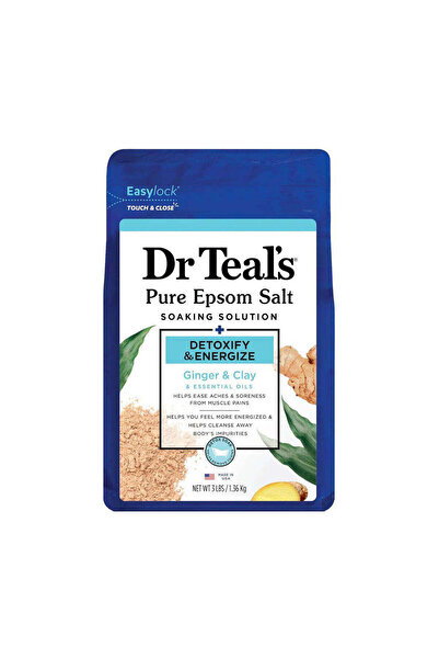 Dr Teals محلول نقع ملح إبسوم النقي من دكتور تيلز لإزالة السموم وتنشيط الجسم 1...