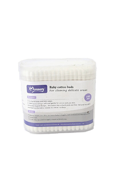 Momeasy 200pcs Plastic Cotton Buds For Cleaning Delicate Areas