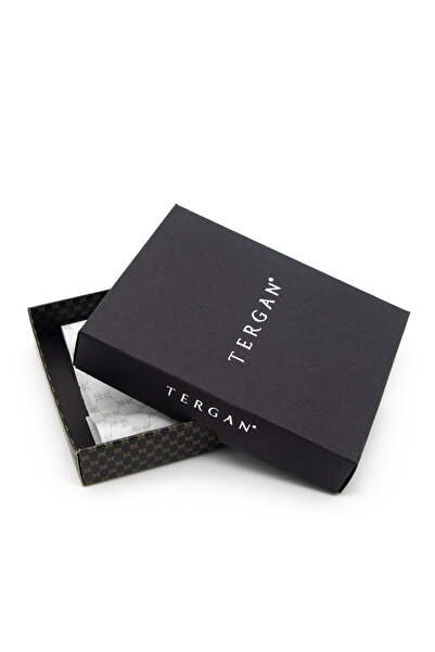 Tergan Navy Blue Leather Unisex Id Case 1446H86