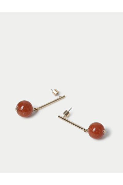 Marks & Spencer Çubuk ve Top Detaylı Sallantılı Küpe