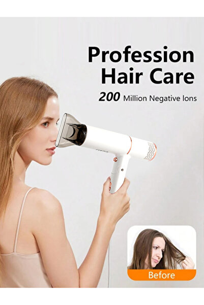 LAC LAICHY Professional Foldable Hair Dryer With Diffuser,1600W,