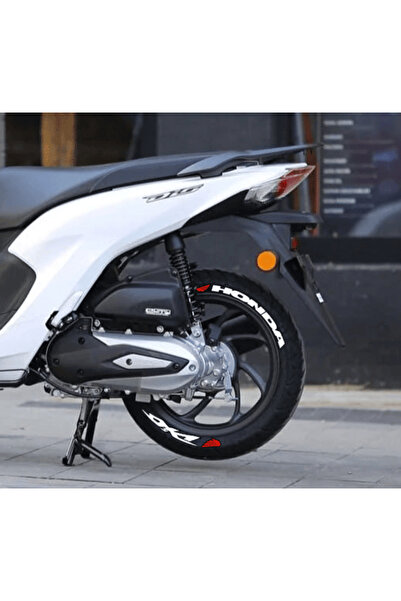 Performance Stickers Honda Dio Scooter Lastik Sticker Seti 10-14inç Arası Uyumlu Lastik Yazısı Dekor Lastik Stiker