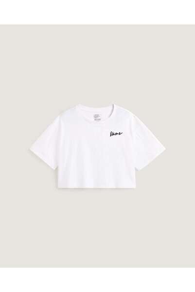 Vans Classic Script Women's White T-Shirt - Vn000Qdf