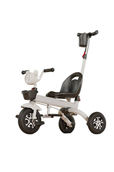 Flippy Multifunctional Tricycle for Children, Flippy, Basket Lights and Music, 80 x 60 x 53 cm, Black and White