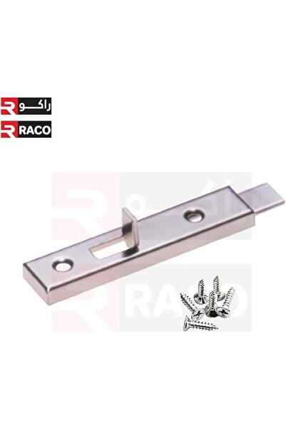 Raco Stainless Steel Furniture Tower Bolt Sliding Lock with Screws set Silver (3 INCH)