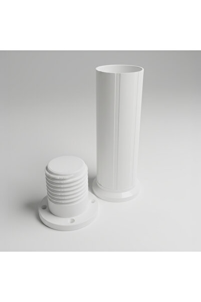 Badem10 Adjustable 1 Piece 15 cm White Plastic Leg Cabinet Furniture Bench Riser Heightening Foot