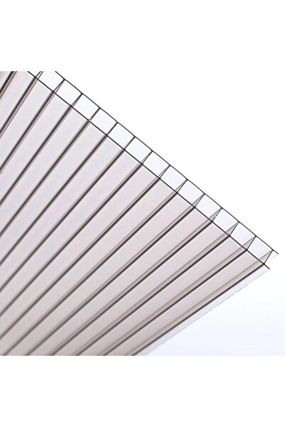 Kaleli Çatı 10 MM ŞEFFAF POLİKARBON LEVHA ÇATI SUNDURMA BALKON GARAJ SERA KAPLAMA 70X70 CM