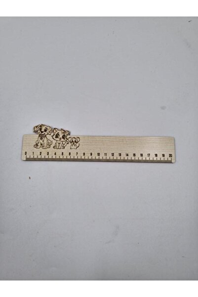 Mu Art Ahşap Ahşap Cetvel 20 cm