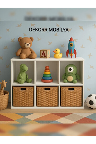 Dekorr mobilya NAİROBİ Modern yatay kitaplık & organizer & düzenleyici & çok ...