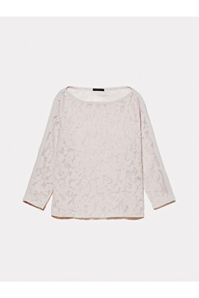 Sisley Γυναικείο μπλουζάκι με λαιμόκοψη και μανίκια τριών τετάρτων - 324A33LZL106O