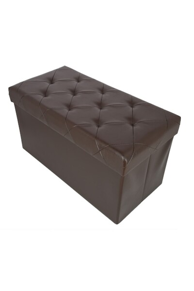 Sultan Folding stool with storage space, weight capacity 150 kg, 76X38X38 cm, Brown
