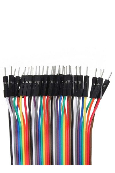Generic TechMaze DuPont Jumper Wires Set Male To Male [40 Jumpers per set] Multicolour 20cm