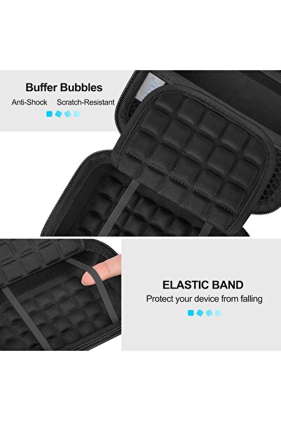 Lacdo EVA Shockproof Portable 2.5'' HDD Carrying Case for 250GB–5TB USB 3.0, Waterproof, Black