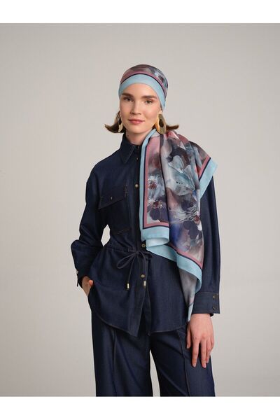 Ayshara Hâle Collection Sapphire Single-Sided Shawl