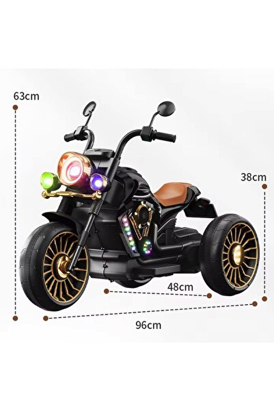 Flippy Electric Tricycle for Children with 2 Batteries, 6V 4.5Ah, Anti-Tip, Lights & Sound, 6-8 yrs,