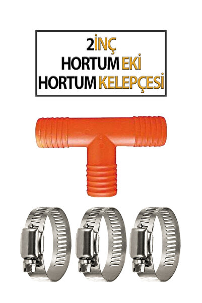 Trendhouse 2-inčni T fiting za crevo i 3 stezaljke