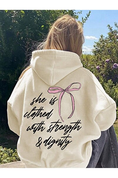 Flaubert -KADIN BASKILI SWEATSHIRT 3 İPLİK KUMAŞ OVERSİZE333