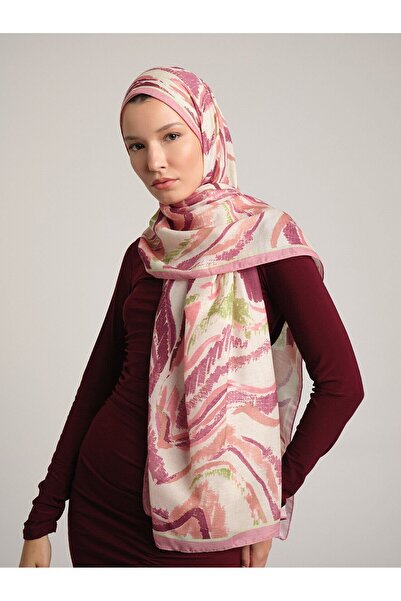 Ayshara Devr-I Brush Collection Rose Echo Single-Sided Shawl