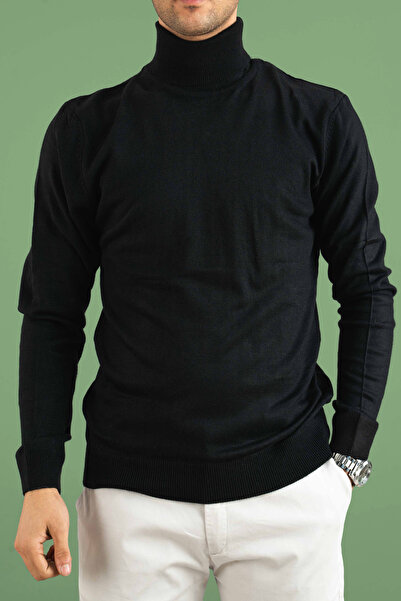 bombe Чоловічий светр з вузьким кроєм і коміром-стійкою
