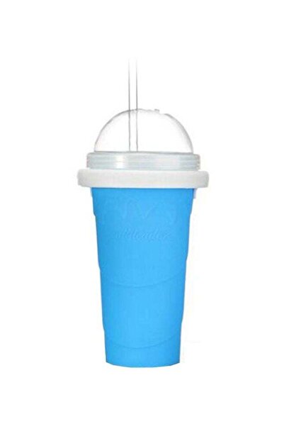 fun zone صانعة أكواب الضغط من السيليكون العامة - أزرق/شفاف