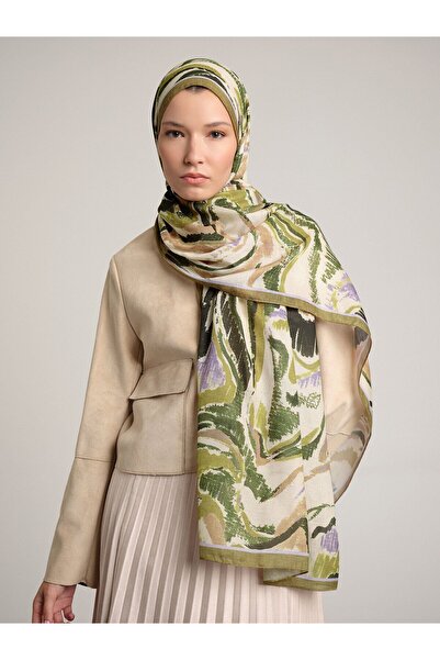 Ayshara Devr-I Brush Collection Workshop Shadow Single-Sided Shawl