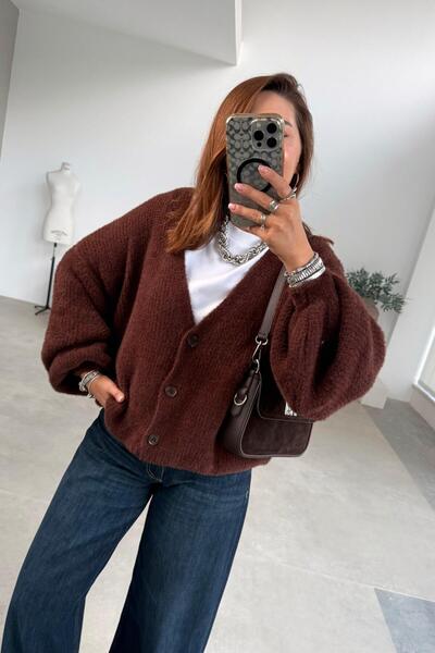 ELVAN TOLON Brown Soft Cardigan