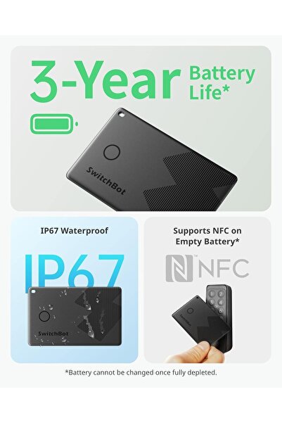 SwitchBot Wallet Tracker Card NFC Compatible