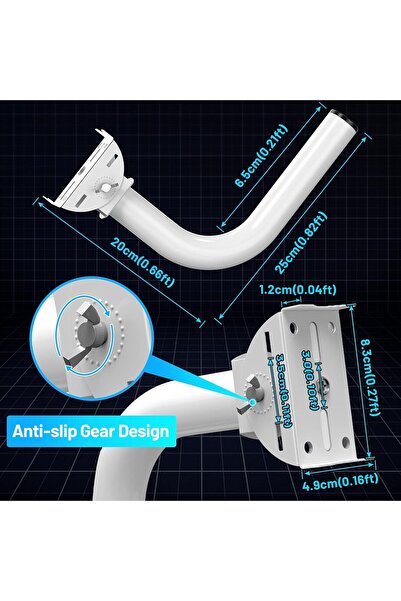 007 حامل جسر لاسلكي خارجي قابل للتعديل من Swanwork - حامل جداري وعمودي لـ AP/...