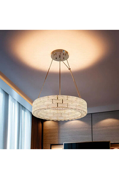 RFAN Candelabru LED, Model 70030-500, Textură de cristal, Metal, 60W, Auriu