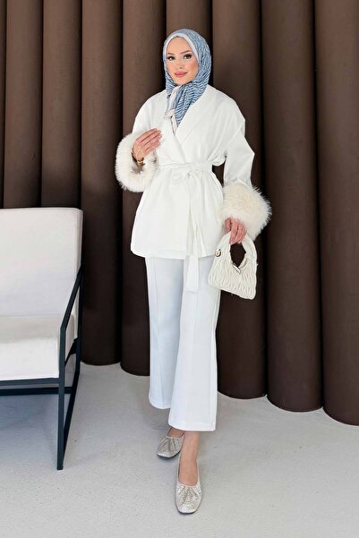 Melike Tatar Στολή κατάδυσης με γούνινο μανίκι 32-3725