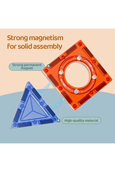 REZZOSS Magnetic Tiles 71Pcs - Educational Toy for Kids | Building Blocks, Magnetic Toys for 3+