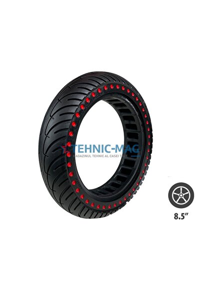 Wattiz Solid Electric Scooter Tire, 8.5 x 2, Red/Black