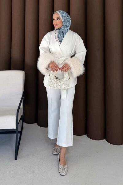 Melike Tatar Στολή κατάδυσης με γούνινο μανίκι 32-3725