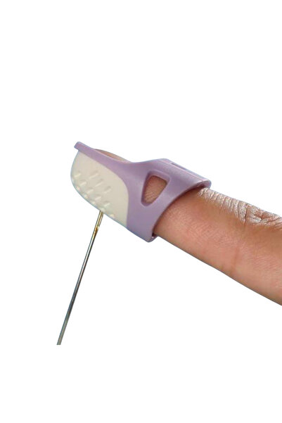 İfaş Tekstil Makina Plastik Terzi Yüksüğü Büyük Boy Esnek ve Sert Plastik Dikiş Yüzüğü Parmak Koruyucu Yüksük