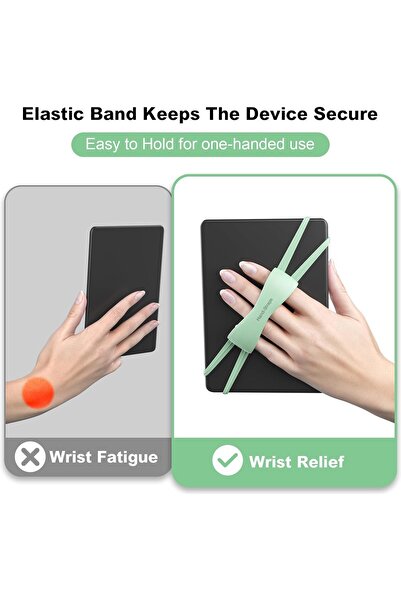 Yelajoy Hand Strap for Kindle and Tablets, Lightweight Secure Grip for 4-8 inch Devices, Pack of 2 (
