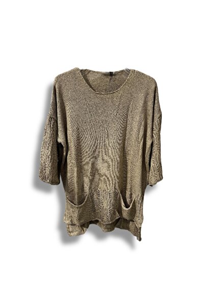 SUMEF Μπλούζα Mercerized oversized Knitwear – Τυπικό μέγεθος (Συμβατό με 38-48) – Κομψό και άνετο σχέδιο