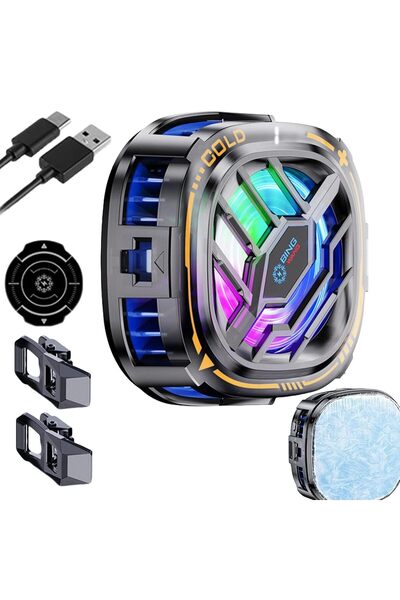 007 مبرد جويلينك المغناطيسي المحمول مع شاشة عرض درجة الحرارة للألعاب والبث المباشر