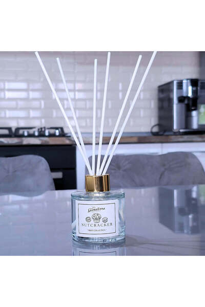 AromaZone Odorizant cu bețișoare NUTCRACKER, Handmade – 120g, aromă de lungă durată